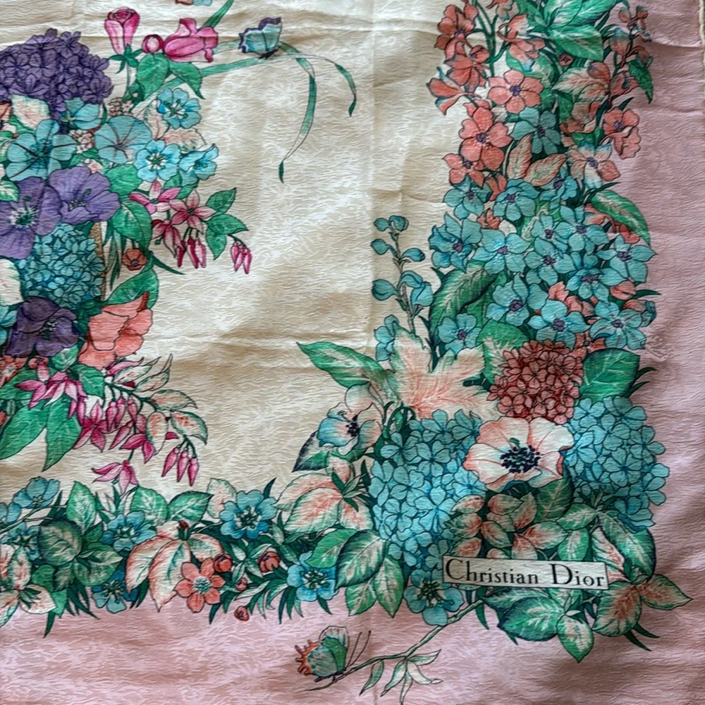 Authentic Dior silk scarf